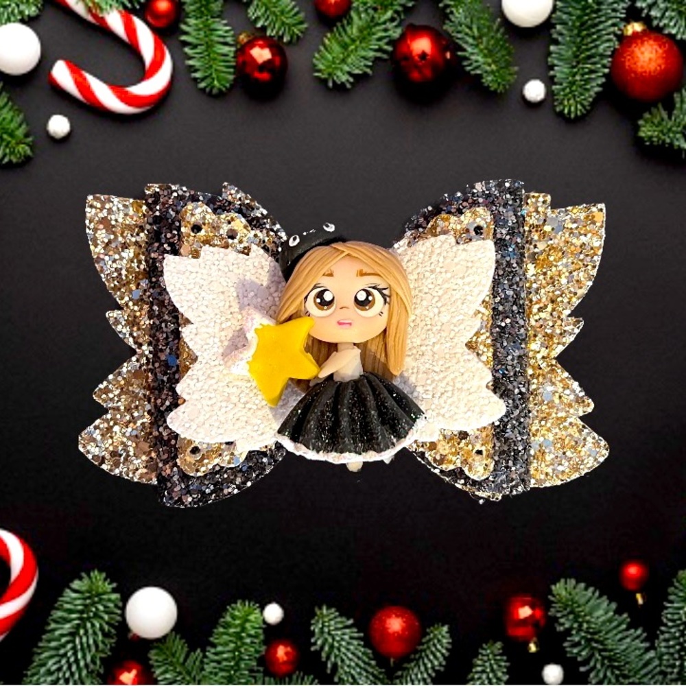 Girl Christmas bows